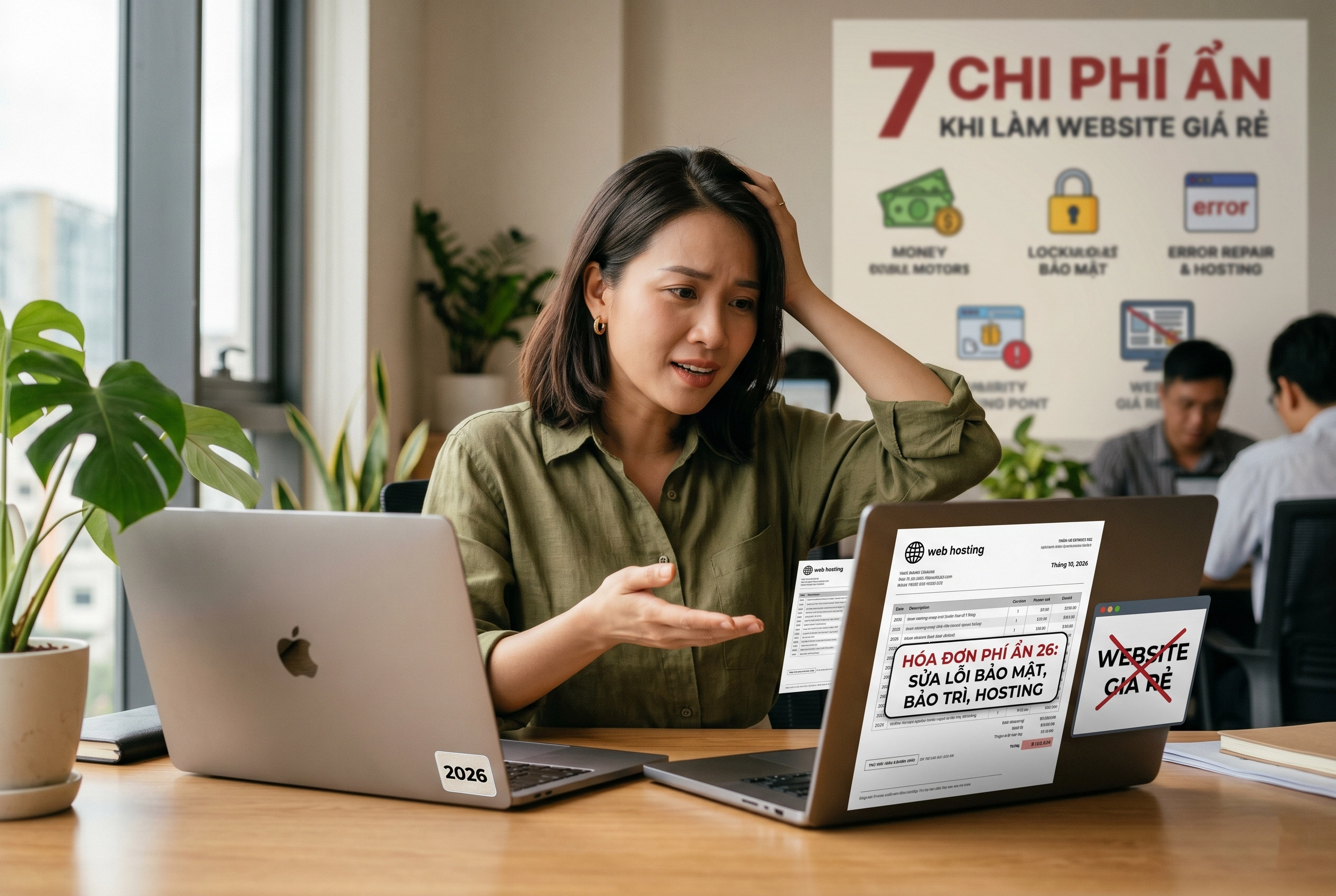 7 Chi phí ẩn khi làm website giá rẻ: Đừng để "tiền mất tật mang" năm 2026