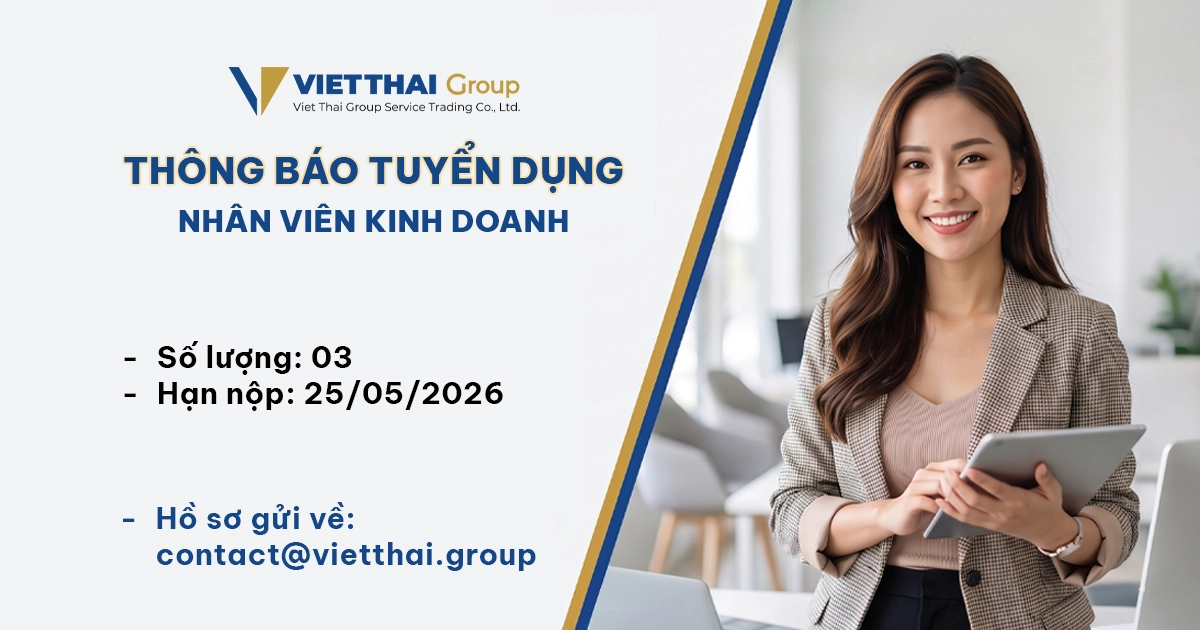Tuyển dụng nhân viên kinh doanh tháng 5 năm 2026