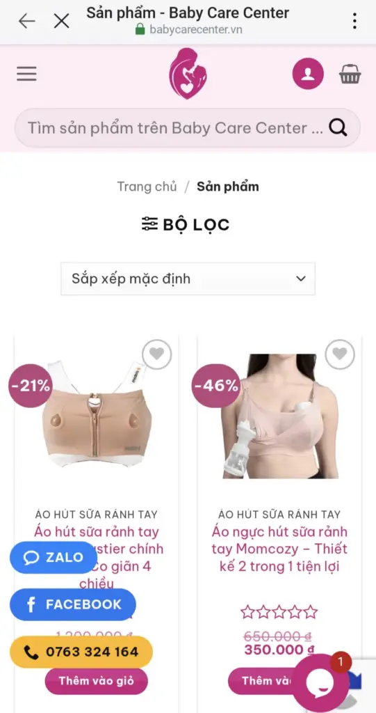 Thiết kế website mẹ và bé đều đạt điểm tuyệt đối về độ tương thích di động.