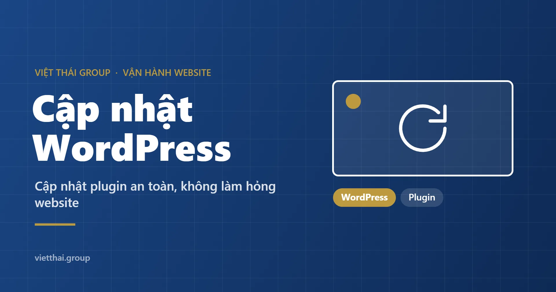 Cập nhật WordPress và plugin thế nào để không làm hỏng website
