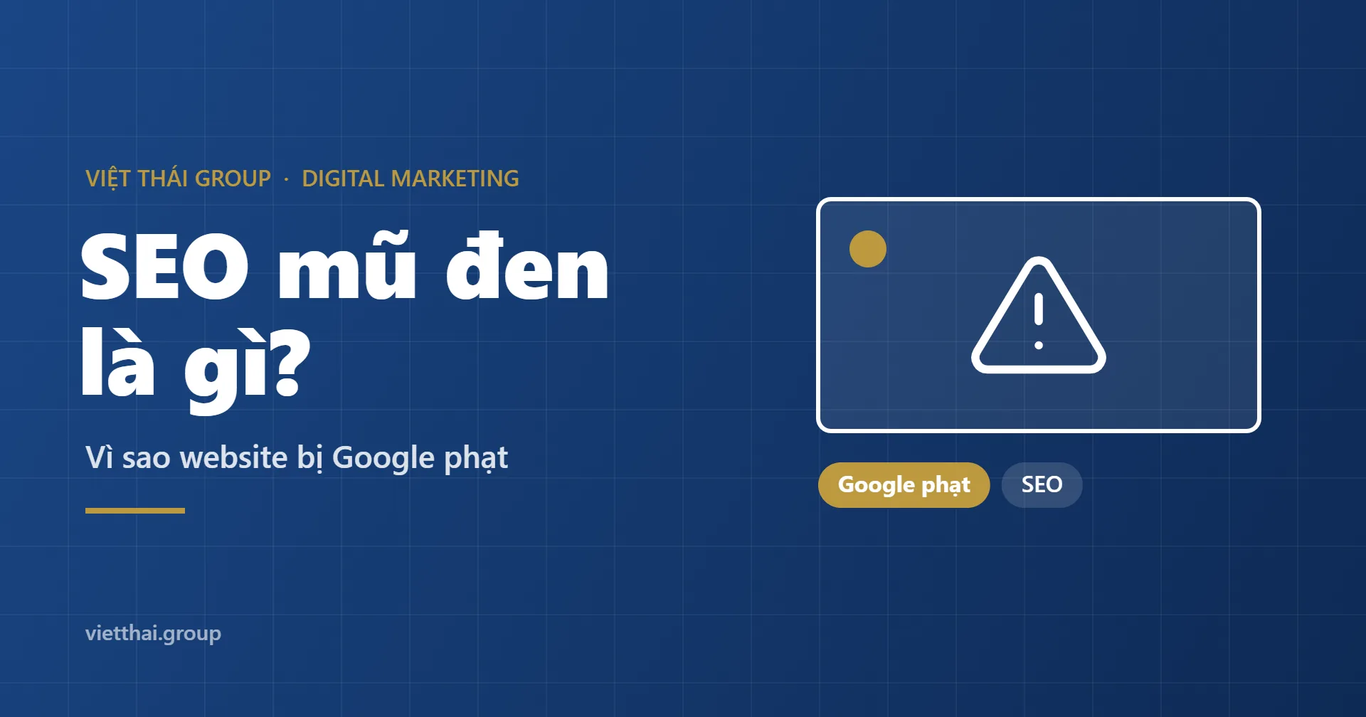 SEO mũ đen là gì và vì sao website bị Google phạt