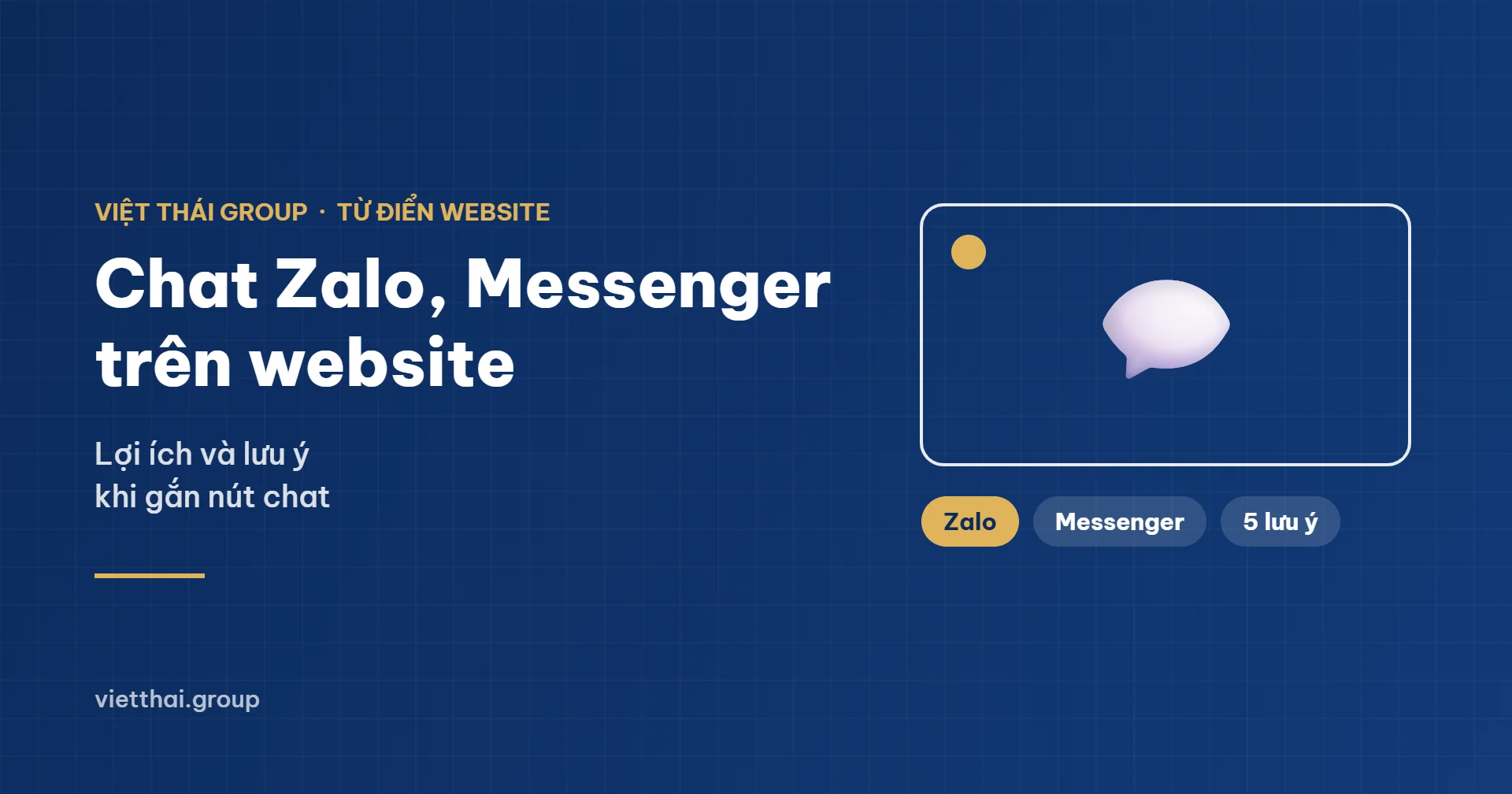 Chat Zalo Messenger trên website