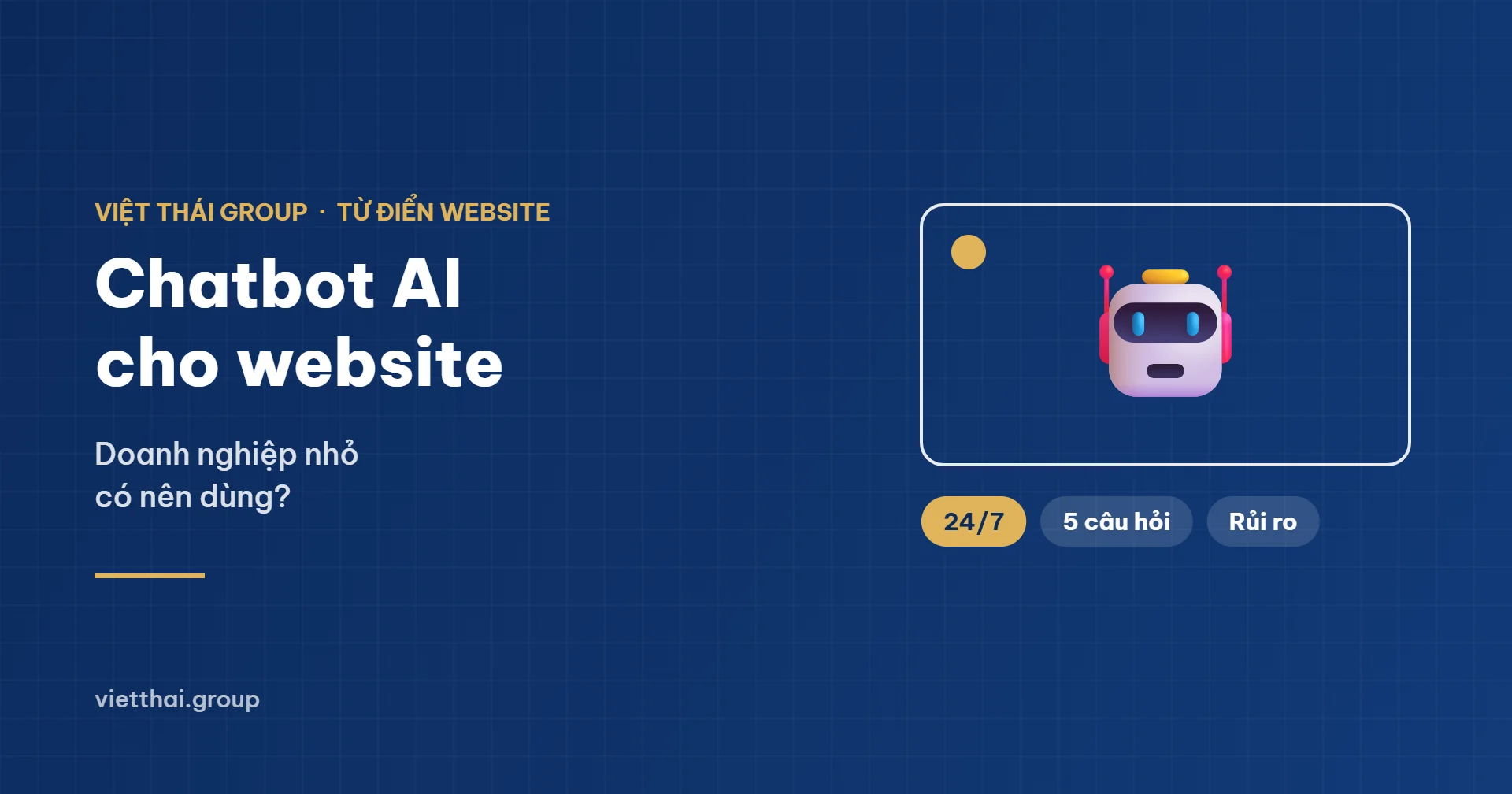 Chatbot AI cho website doanh nghiệp
