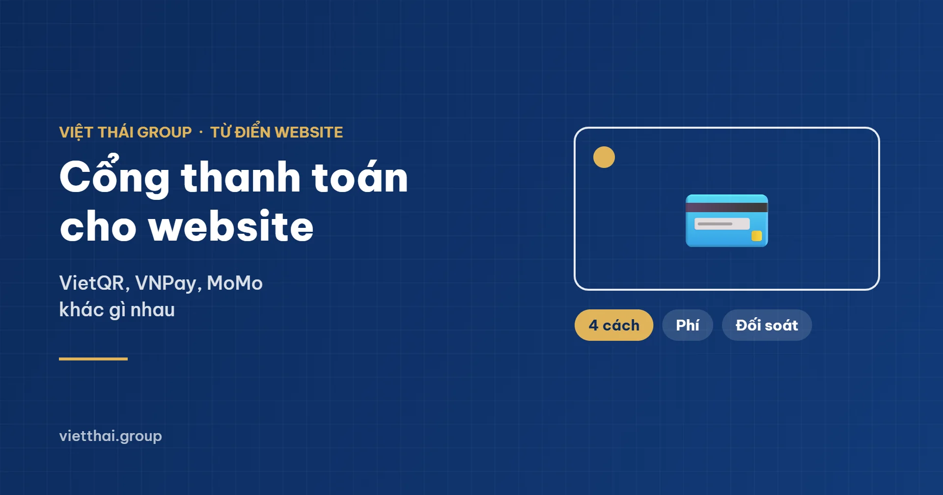 Cổng thanh toán website VietQR VNPay MoMo