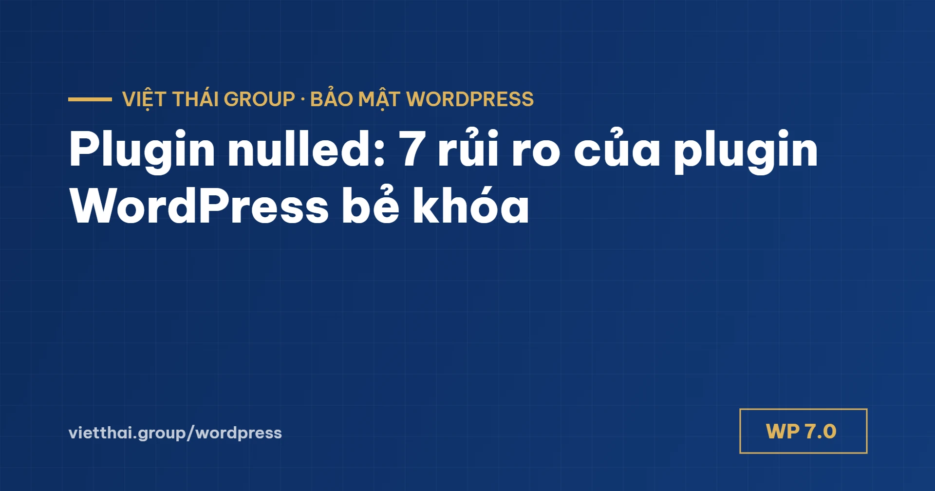 Plugin nulled: 7 rủi ro khi dùng plugin, giao diện WordPress bẻ khóa