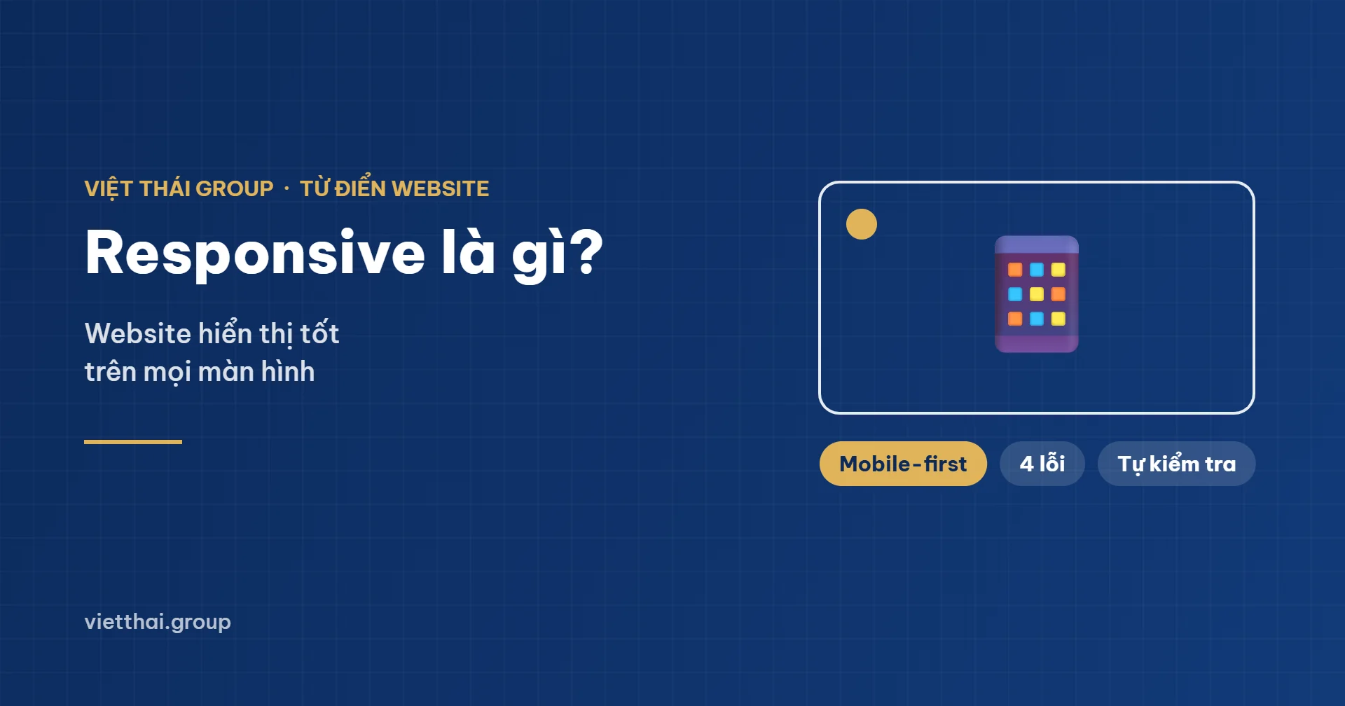 Responsive là gì - website hiển thị tốt trên điện thoại