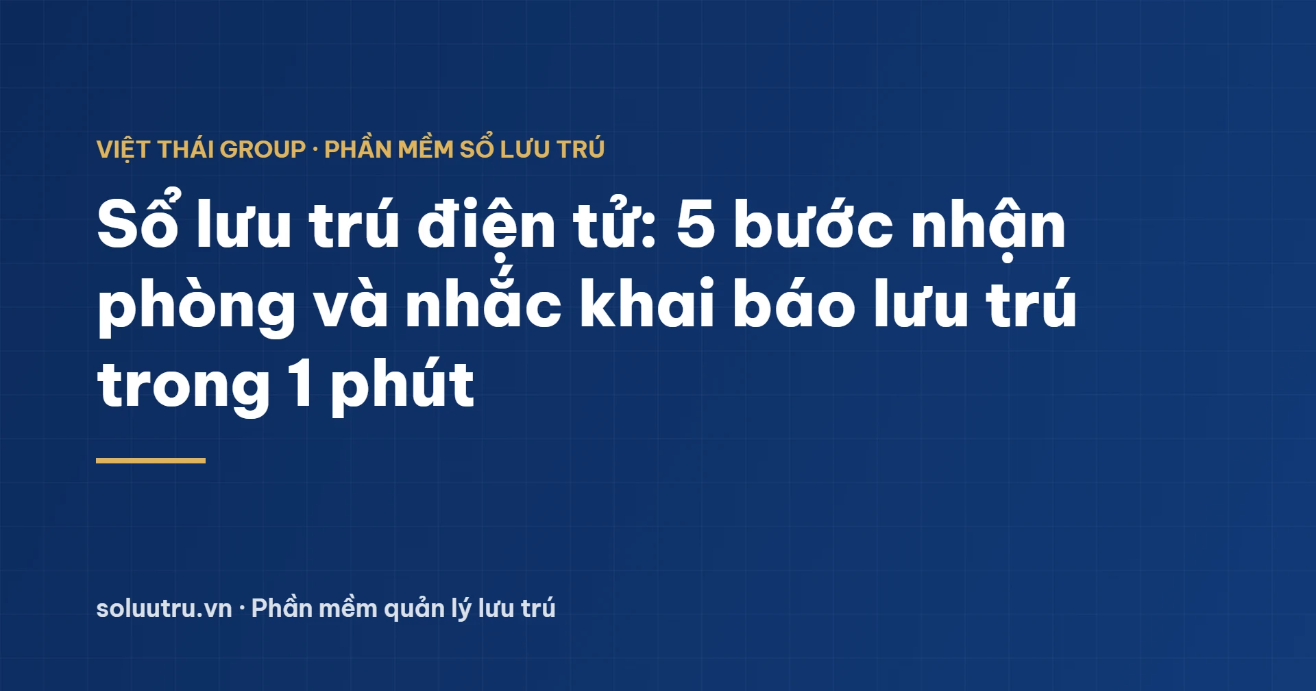 sổ lưu trú điện tử