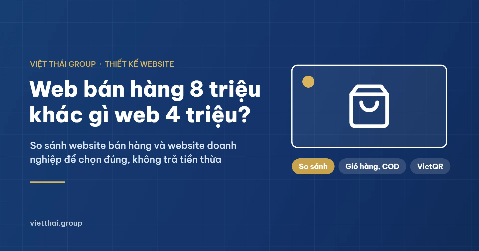 So sánh website bán hàng và website doanh nghiệp