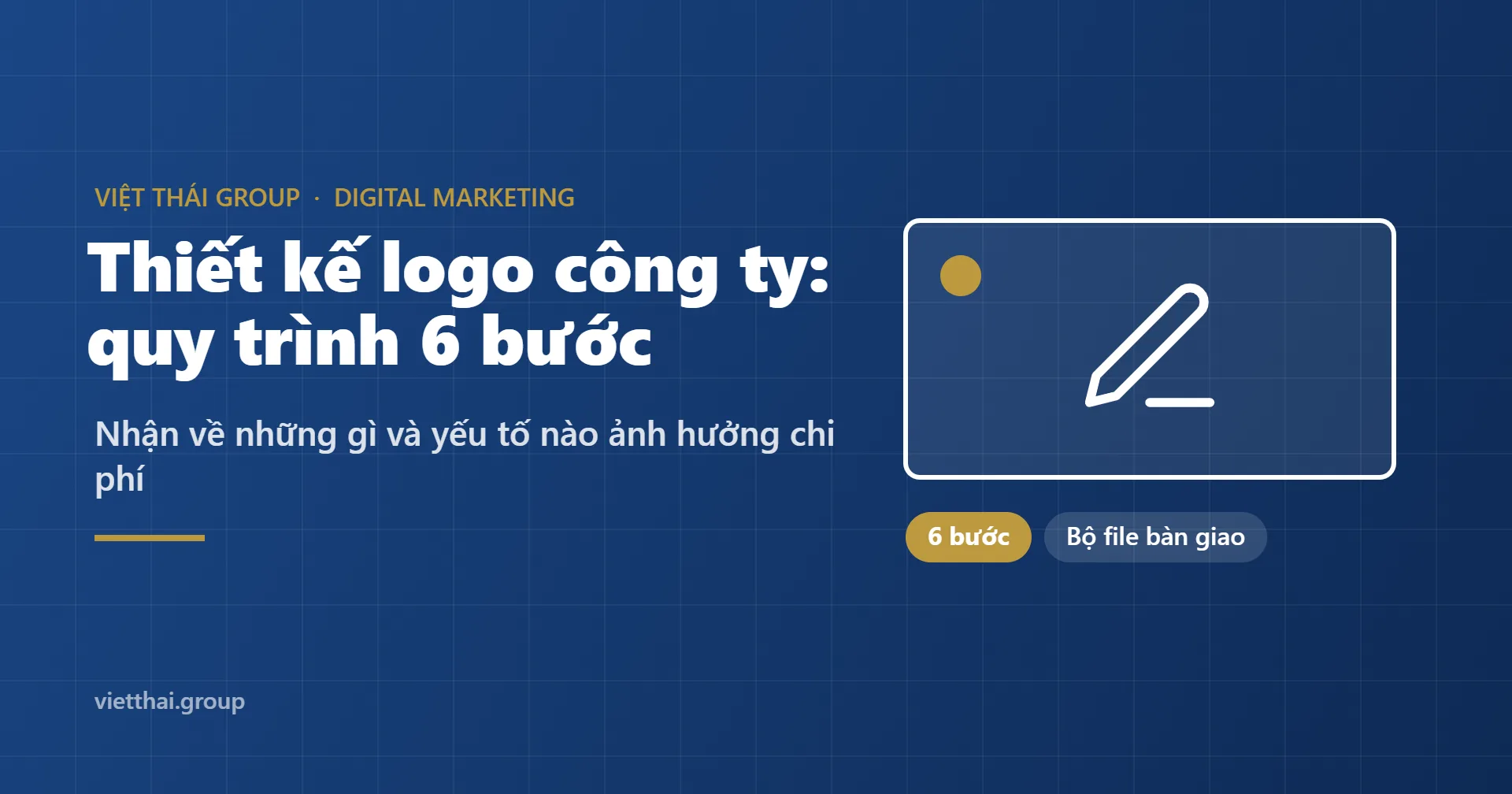 Thiết kế logo công ty: quy trình 6 bước và những gì ảnh hưởng chi phí